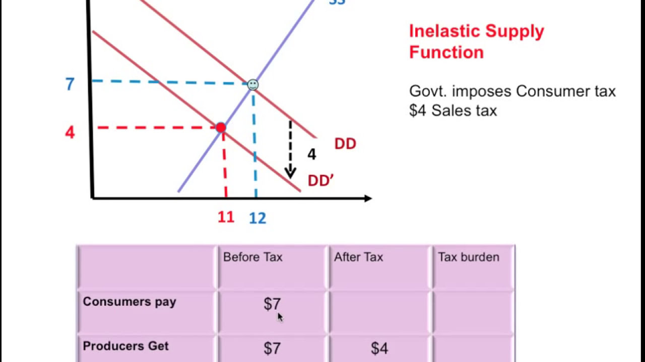 Gov. Tax - Sales Tax- Elasticity & Tax Burden (Tax Incidence) - YouTube