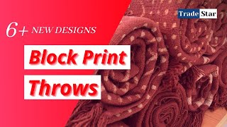 Hand Block Print Throws - 100% pure cotton Blankets Direct from Manufacturer [Jaipur]