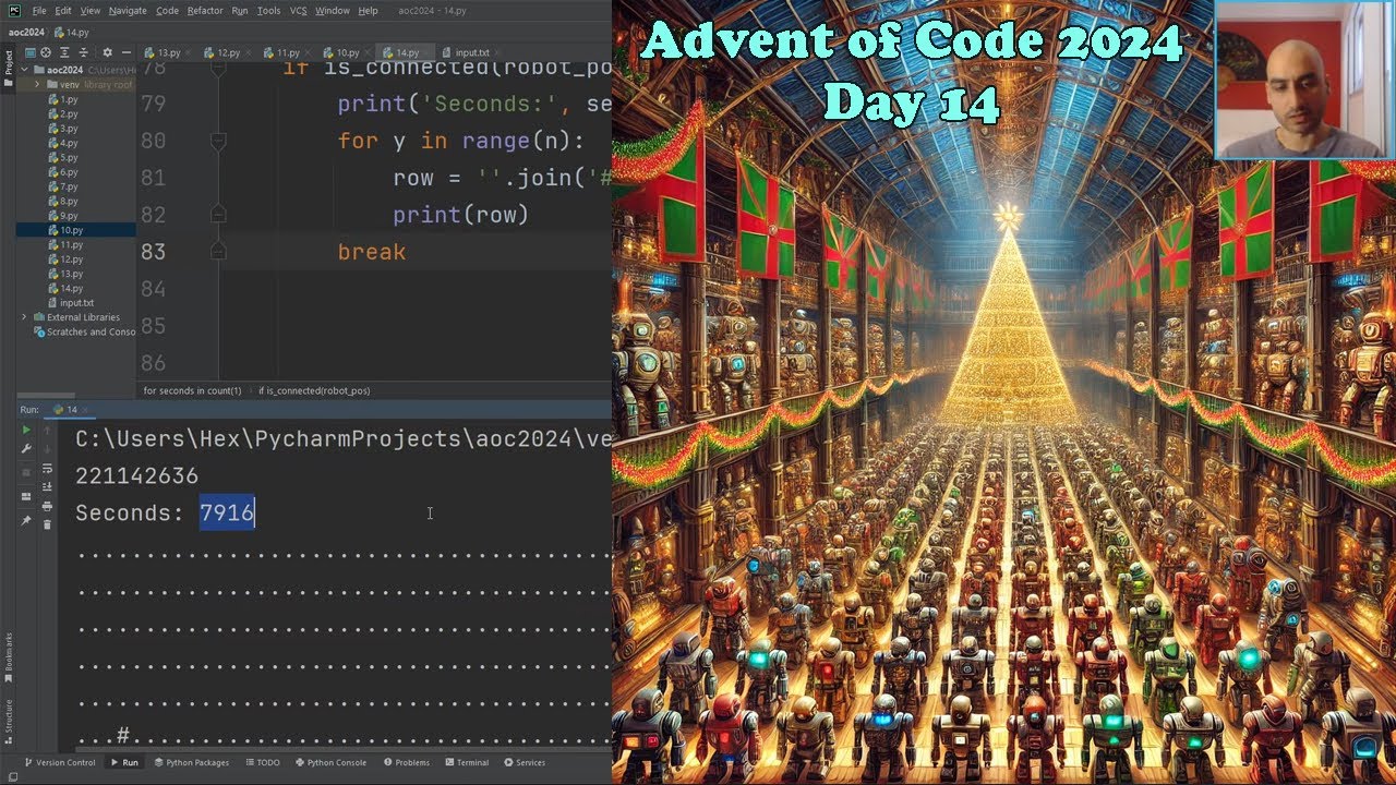 Advent Of Code 2024 Python Day 14 Youtube