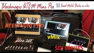 How to setup ATEM Mini Pro for SDI input + vMix to create a Mobile Studio Control Case