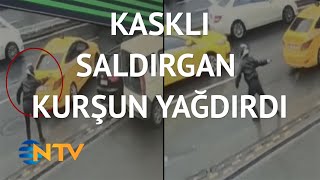 @NTV Tanınmamak için kask takıp trafiğin ortasında ateş açtı