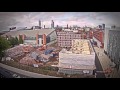 MECD Time lapse – Grosvenor Halls of Residence demolition (Phase 1)