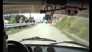 Cameracar Santagiuliana-Zoso Rally Elba 2012 storico su A112 Abarth PS parata 10