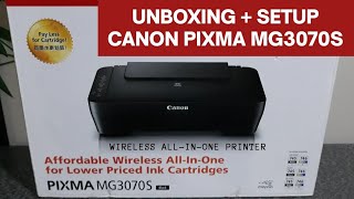 UNBOXING \u0026 SETTING UP Canon Pixma Printer MG3070S | Featured Products | Services