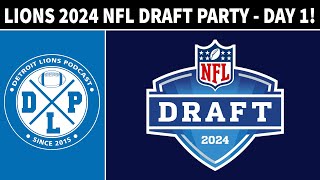 Detroit Lions 2024 NFL Draft Party - Round 1 Live!  | Detroit Lions Podcast