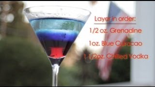 How to Make the 4th of July layered Cocktail | Drinks Made Easy