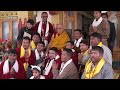 his holiness the dalailama gave an audience to ladakhi musicians