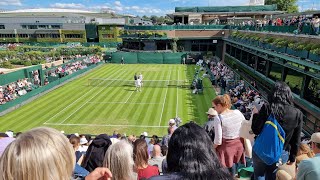 Day two tennis at The Championships   Wimbledon 2022 in court 18