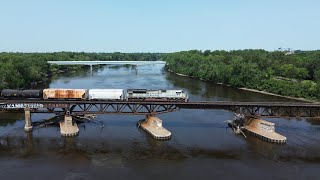 Trains on the CPKC Paynesville Sub feat first ever drone shots, CP 7022, Rare CP GP38 leader \u0026 more