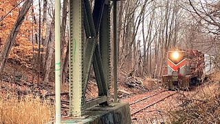 Bangor \u0026 Aroostook EMD GP7 On a Local Freight