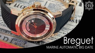 Breguet Marine Automatic Big Date Black Dial Rose Gold 5817BR/Z2/5V8