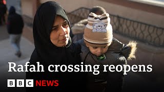 Sick and wounded Palestinians leave Gaza as Rafah crossing reopens | BBC News