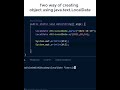 Two ways to create a LocalDate object in Java. #java #date #codewithz #shorts