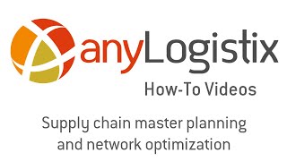 Supply chain master planning and network optimization