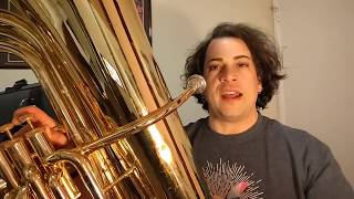 F Major Scale, Arpeggio, and Thirds for Tuba by Nathaniel Oxford for Band Students