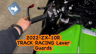 2022 Kawasaki Ninja ZX-10R | TRACK RACING Lever Guards 😍 🔥 #zx10r