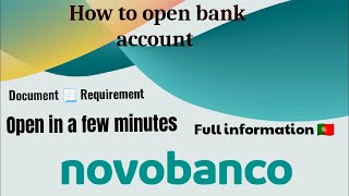 How To Open Bank account In Portugal 🇵🇹 | in Punjabi | Document Requirement | Novo Banco Portugal 🇵🇹