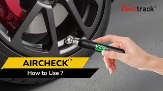 Fleettrack AirCheck | Digital Tyre Pressure Gauge | Accurate Readings | Backlit LCD Display