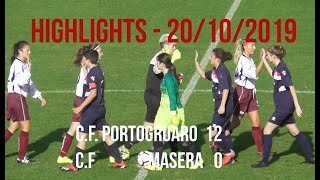 HIGHLIGHTS c.f. Portogruaro 12 c.f.Masera 0 del 20.10.2019 Stadio P.G.Mecchia Portogruaro VE