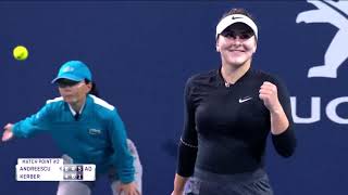 Tennis Channel Live: Bianca Andreescu Battles Past Angelique Kerber 2019 Miami Open