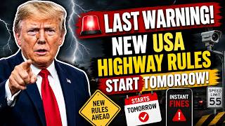 ๐จ LAST WARNING: New USA Highway Rules Start TOMORROW โ Drivers Risk Instant Fines