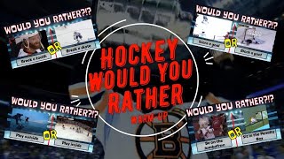 Hockey Would You Rather?! A PE Fitness Workout activity or Brain Break