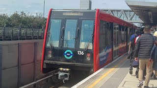 Trains at Star Lane (DLR) 28/05/23