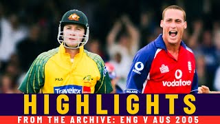 Low Scoring Thriller Leads To Tied Match! | Classic ODI | England v Australia 2005 | Lord's