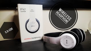 P47 Wireless Headphone Unboxing