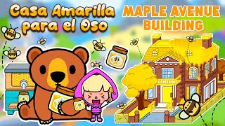 Edificio de Maple Avenue ❤️ Linda Casa Amarilla para el Oso y Masha.\