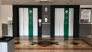 【4K・デザイン変更後】イオンモール三光のエレベーター(緑) Mitsubishi elevator