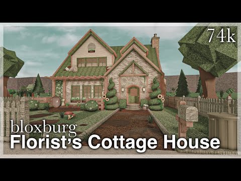 Bloxburg - Florist's Cottage House Speedbuild (exterior) - YouTube