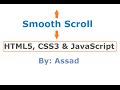 Smooth Scroll Lesson HTML, CSS and JavaScript (English)