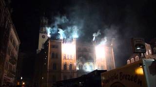 [HD] Zittauer Rathaus brennt - medieval fireworks in Germany - Feuerwerk Stadtfest 2011 @Zittau