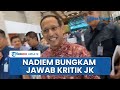 Reaksi Bungkam Nadiem Makarim Ditanya soal Kritik Jusuf Kalla, Tak Pernah Ngantor & Program 'Bobrok'