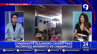 Incómodo momento: Congresista Alejandro Cavero es increpado por vecinas de Carabayllo