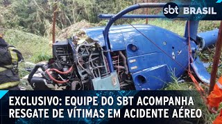 Saiba quem são os ocupantes de helicóptero que caiu em Caieiras (SP) | SBT Brasil (17/01/25)