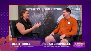 Clemson Men's Basketball Coach Brad Brownell 1-on-1 sit down interview