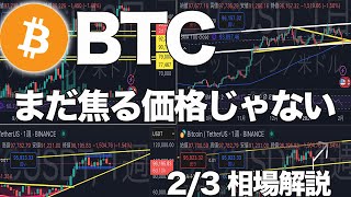 【BTC(ビットコイン)】歴史的高騰に向けた調整の可能性