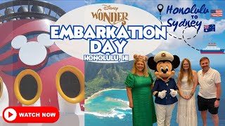 Embarkation Day | Sailing from Honolulu to Sydney on the Disney Wonder | Disney Cruise Line 2024