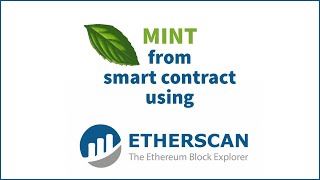 How to: Mint NFTs from a smart contract via etherscan.io