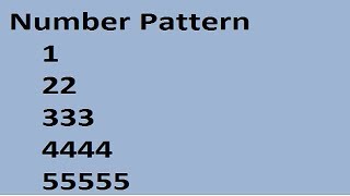 Number Pattern in Java- 2