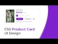 CSS Product Card UI Design | E-commerce Card Using Html5 & CSS3 | csPoint web designing tutorials