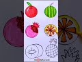 How to draw fruits very easy#satisfying#creative#art#drawing#wuffyart&craft#youtube#shorts#