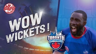 Wow wickets!  | Toronto Nationals Vs Vancouver | Match 1 Highlights | GT20 Canada 2019