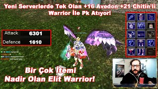 PHALANKS666 - Yeni Serverlerde Tek Olan +16 Avedon +21 Chitin'li Warrior İle Pk Atıyor Knight Online