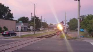 CSX 5455 leading eastbound near downtown Pensacola,  FL