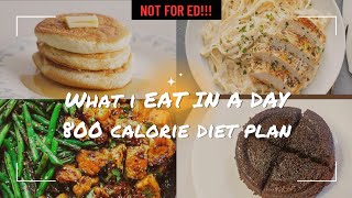 800-900 calorie diet plan for what I eat in a day - Low calorie recipes for WEIGHT LOSS not for Ed.
