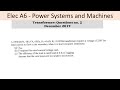 PEO solved examples (ELEC A6): Transformer Question no. 2