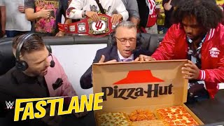 Xavier Woods delivers Pizza Hut to Michael Cole and Corey Graves: WWE Fastlane 2023 highlights
